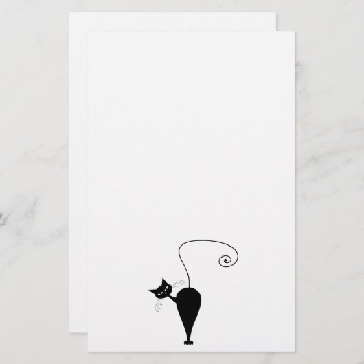 Black Whimsy Kitty 5 (Front/Back)