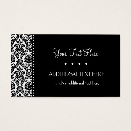 Black &amp; White Business Card Template