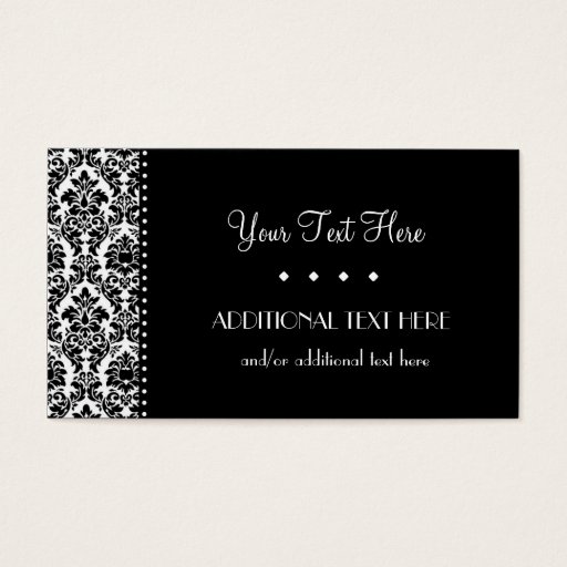 Customizable Black &amp; White Business Card Template