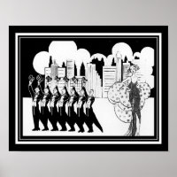 Black & White, 1920's Art Deco, Showtime