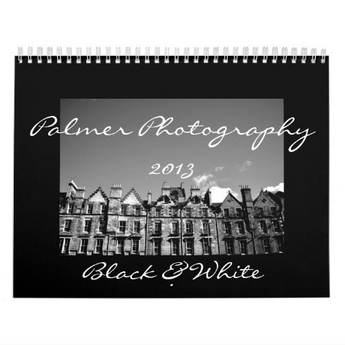 Black  White 2013 Calendar