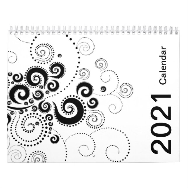 Black & White 2021 Calendar (Cover)