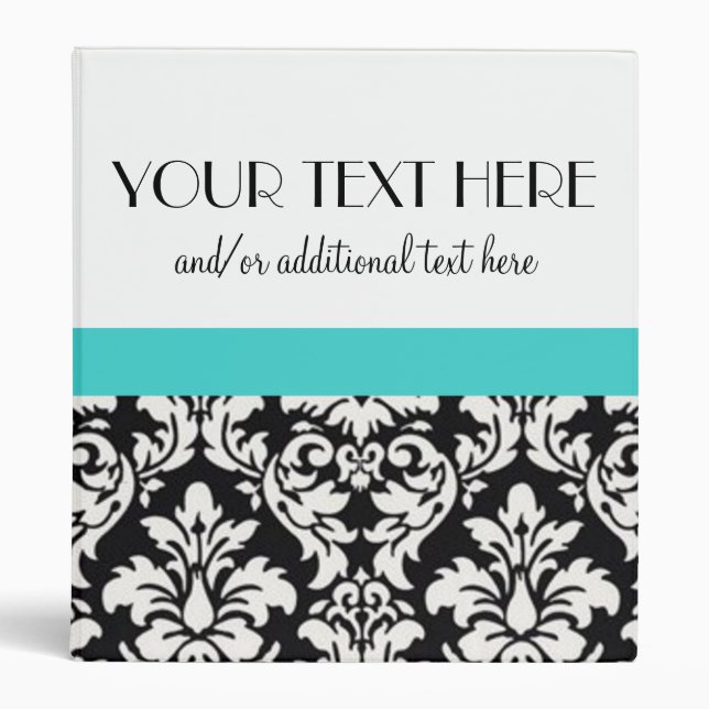 Black & White 3 Ring Binder (Front)