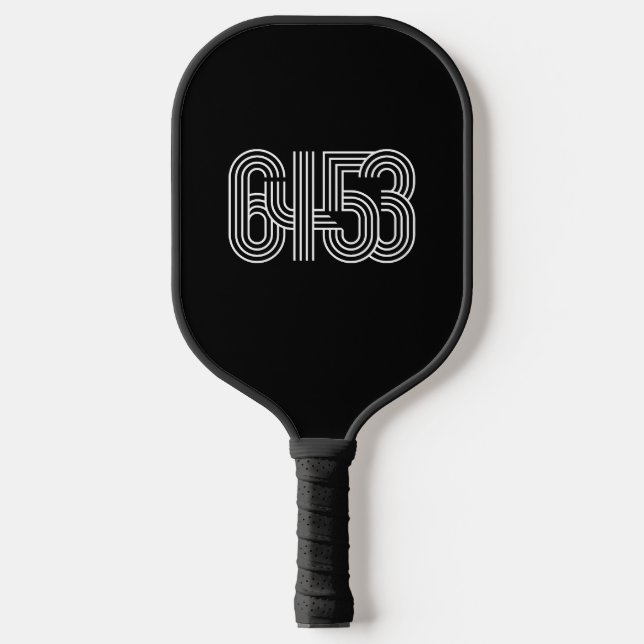 Black & White 6453 Pickleball Paddle (Front)