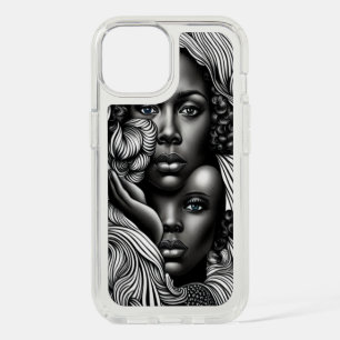 Black & White Abstract African American Women iPhone 15 Case