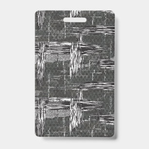 Black White Abstract Art Interior Design Texture Badge