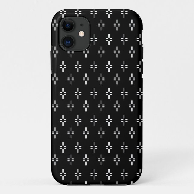 Black & White Abstract Case-Mate iPhone Case (Back)