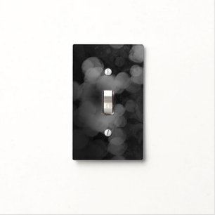 Black White Abstract Cool Painted Light Switch Cover