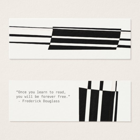 Black & White Abstract Expressionism Quotation (Front & Back)
