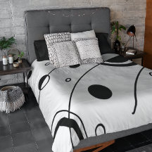 Black & White Abstract Geometric Art