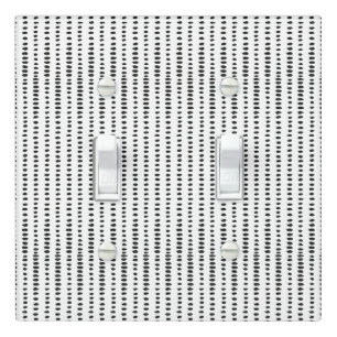 Black & White Abstract Pattern Light Switch Cover
