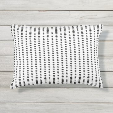 Black & White Abstract Pattern Outdour Pillow