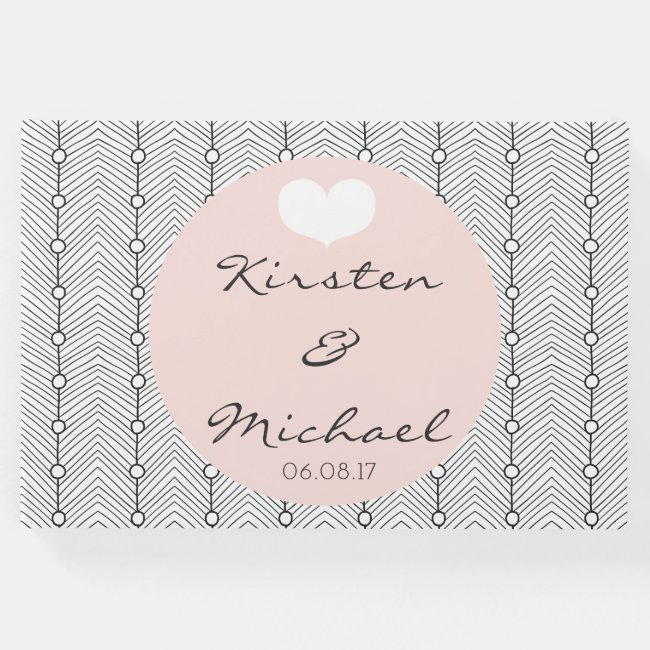 Black & White Abstract Personalized Guestbook