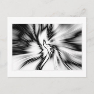 Black & White abstract Postcard