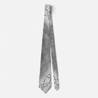Black & White Abstract Vortex Neck Tie