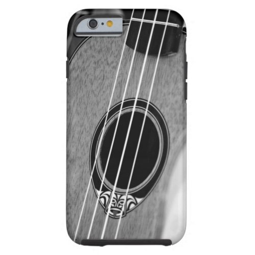 Black White Acoustic Classical Spanish Guitar Tough iPhone 6 Case