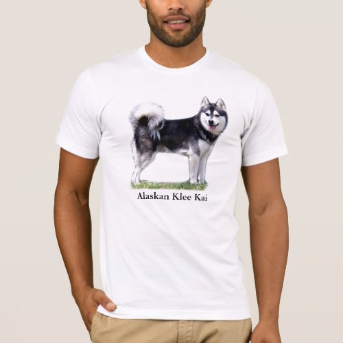 Black  White Alaskan Klee Kai T_Shirt