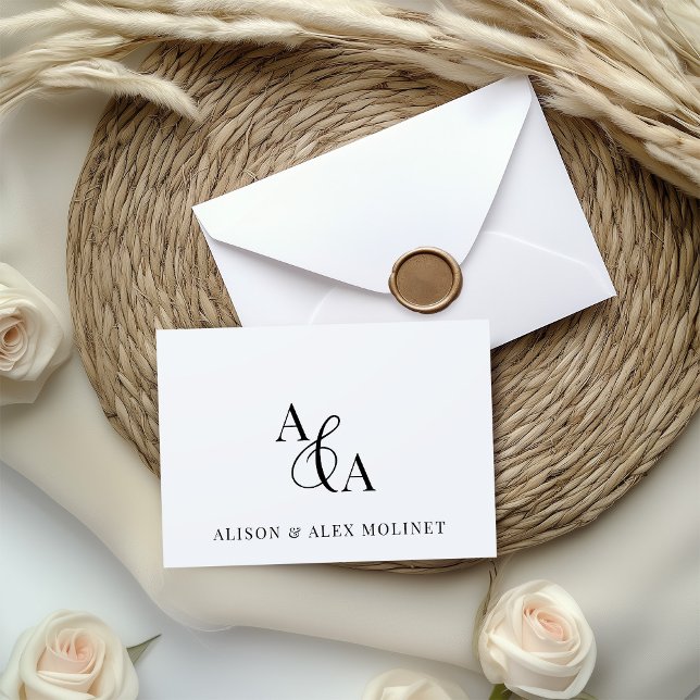 Black & White Ampersand Modern Thank You (Creator Uploaded)