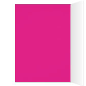 Black, White, and Fuchsia Damask Table Number Card (Inside (Left))