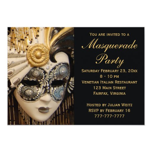 Invitations For A Masquerade Party 8