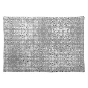 Black White And Gray Geometric Pattern Placemat