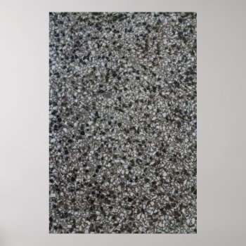Black White And Gray Marble Texture Background Poster by EnhancedImages at Zazzle