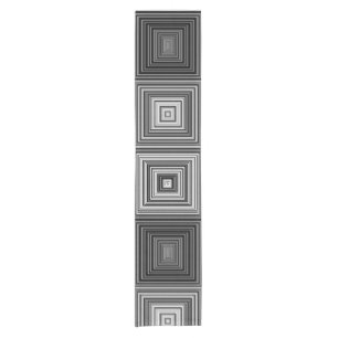 Black, White and Gray Squares Table Runner