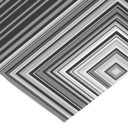 Black, White and Gray Squares Table Runner Zazzle