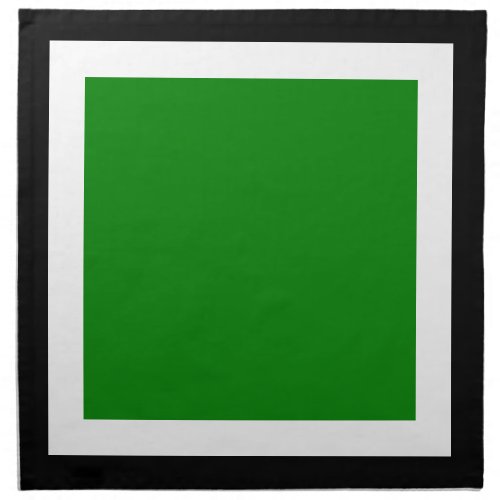 Black White and Green Napkins