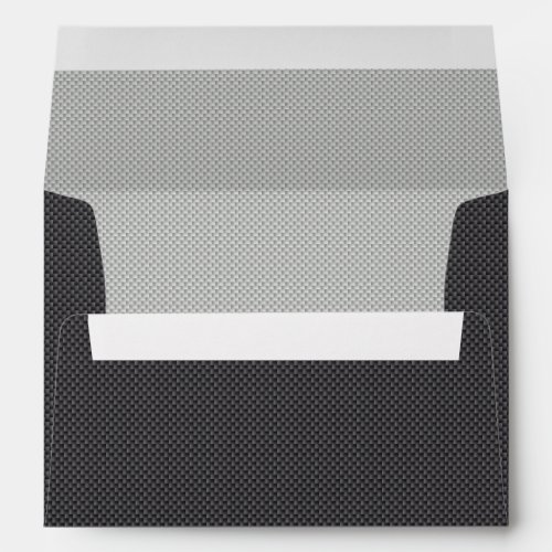 Black White and Grey Carbon Fiber Graphite Envelope