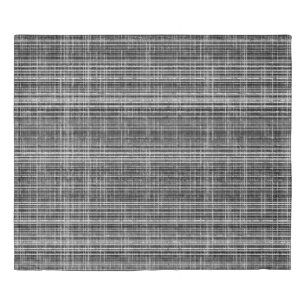 Black, White, and Grey Check 2 Pattern Duvet Cover