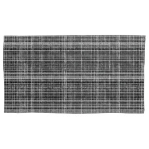 Black, White, and Grey Check 2 Pattern Pillow Case