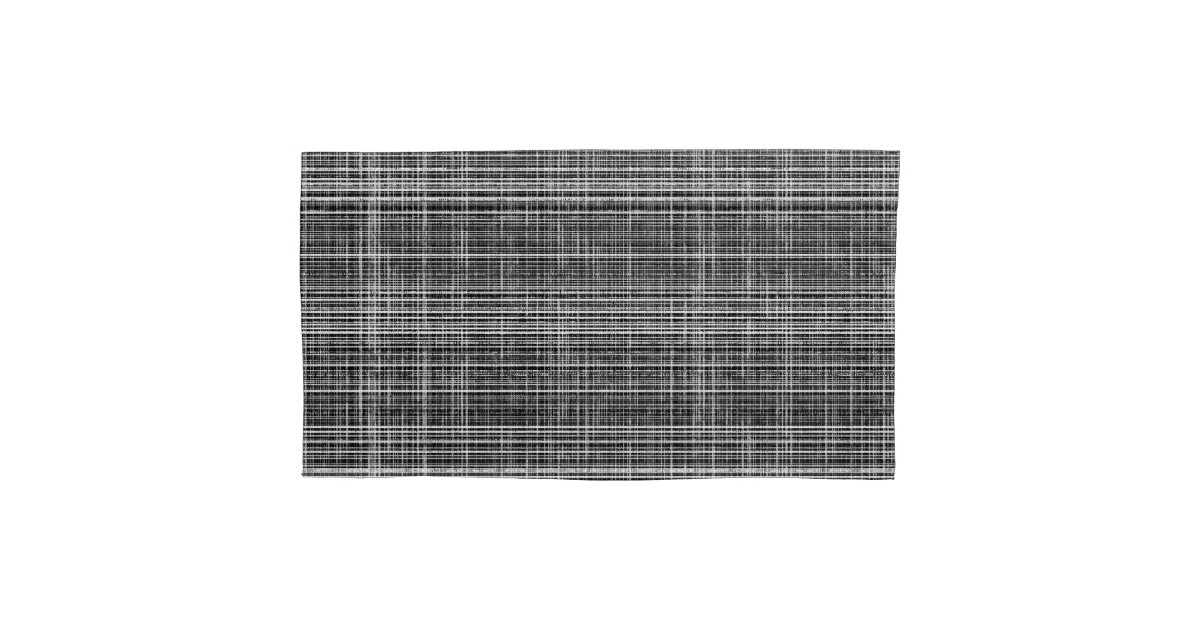 Black, White, and Grey Check 2 Pattern Pillow Case Zazzle
