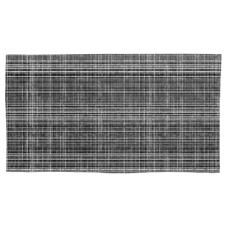 Black, White, and Grey Check 2 Pattern Pillow Case Zazzle