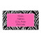 Black, White and Hot Pink Zebra Print