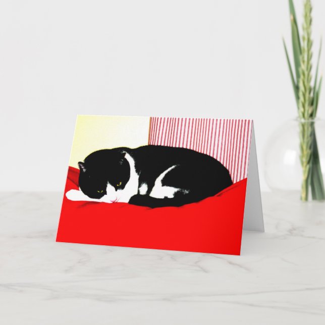 Black, White and Red Card (Front)