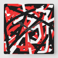 Black, White and Red Graffiti