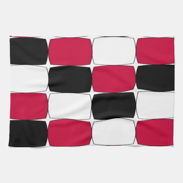 red kitchen towels