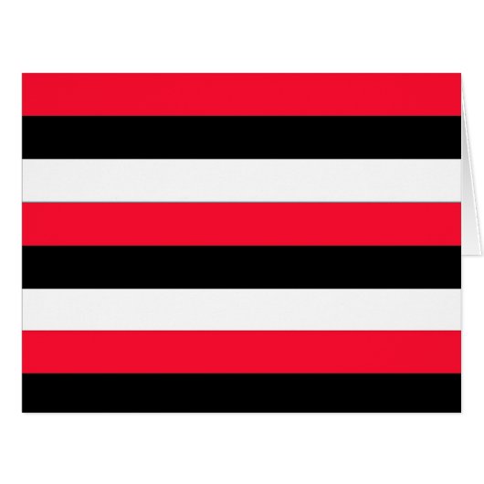 Black, white and red stripes (Front Horizontal)