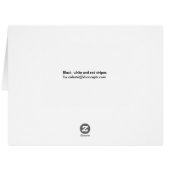 Black, white and red stripes (Back Horizontal)