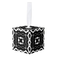 Black White and Silver Geometric pattern