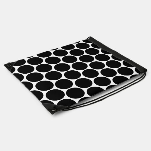 Black White And White Polka Dots Pattern  Bag