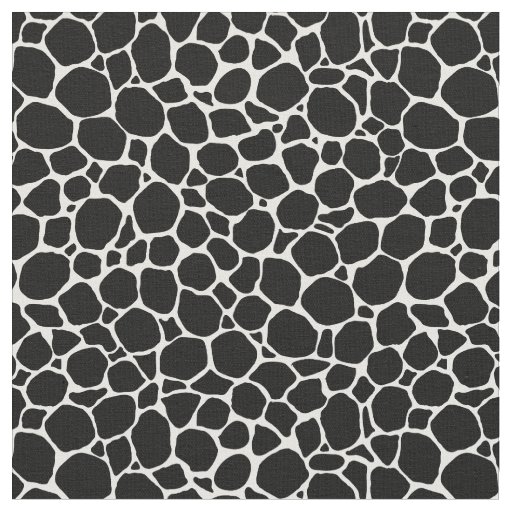 Black White Animal Skin Fabric