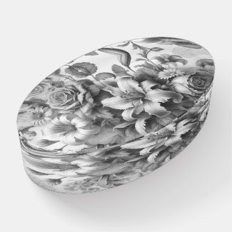 Black & White Antique Floral Perfection