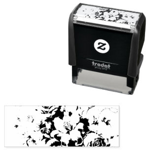 Black & White Antique Floral Perfection Self-inking Stamp