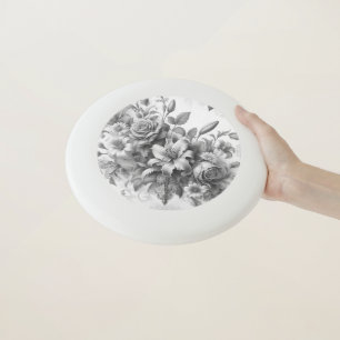 Black & White Antique Floral Perfection Wham-O Frisbee