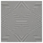 Black White Arrows Stars Geometric Print Fabric