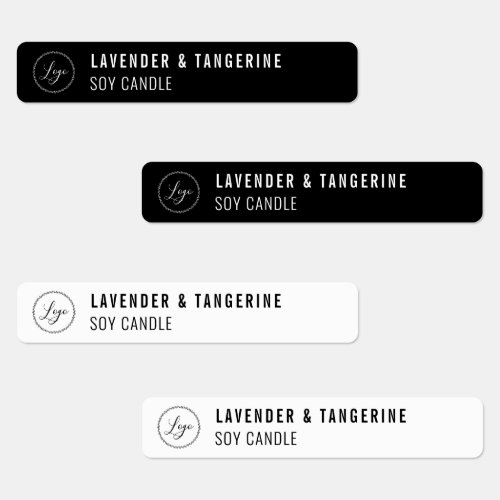 Black White Assorted Candle Tamper_proof Seal Logo Labels