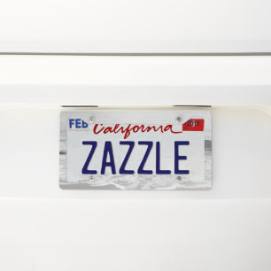 Black & White Atlantic Ocean Bliss 1 License Plate Frame