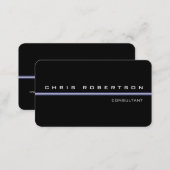 Black White Attractive Charming Business Card (Front/Back)